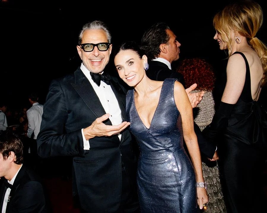 Jeff Goldblum and Demi Moore (Source: Hunter Abrams)