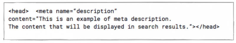 meta-description code example